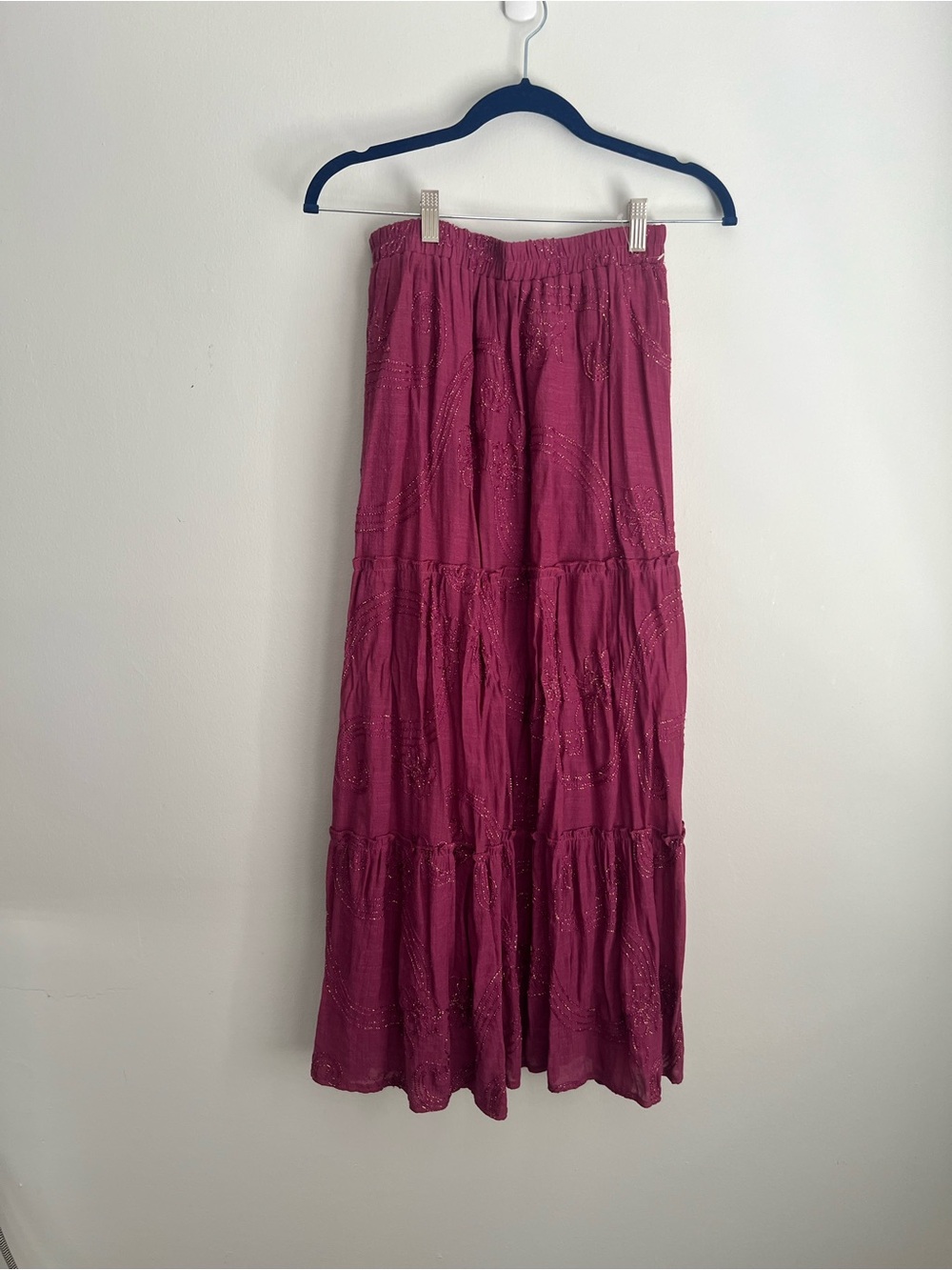 NWT Sapphire Maxi Skirt in Deep Magenta